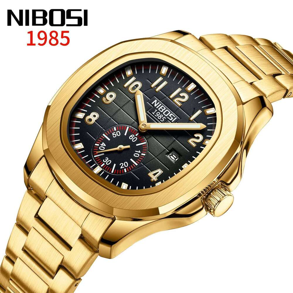 NIBOSI Sport Top Brand Luxury Quartz Watches for Men Waterproof Luminous Auto Date AQUANAUT Male Watch Reloj Hombre