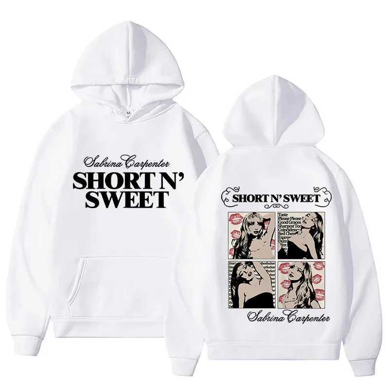 Sabrina Carpenter Short N Sweet Hoodie Men Streetwear Aesthetic Casual Hoodies Unisex Autumn Winter Harajuku Hooded Sweatshirts M260312