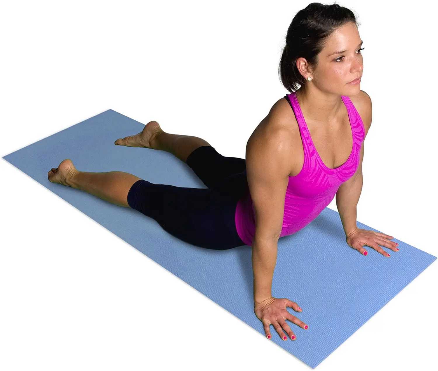 Non-Slip Yoga Fitness Mat with Textured Surface Multiple Thickness Options M260312