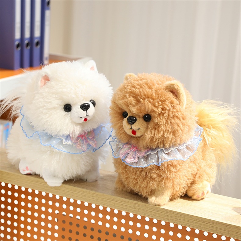 Cute Pomeranian Plush Doll Lovely Pet Stuffed Toy Pillow Popular Cute Plush Toy Perfect Gift