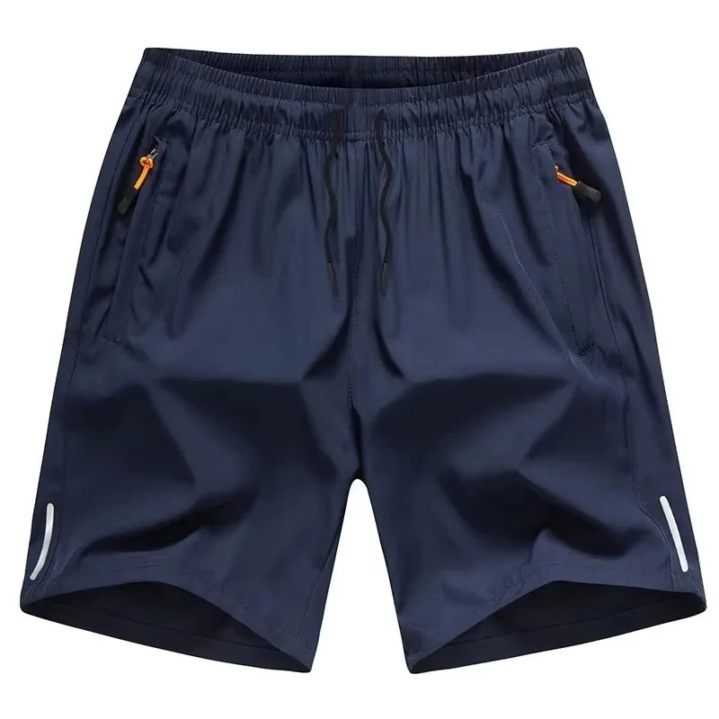 Sports Shorts Man Summer Ice Silk Beach Pants Casual Loose Thin Basketball Running Gym Clothing Sweat Wicking Hygroscopic 260228