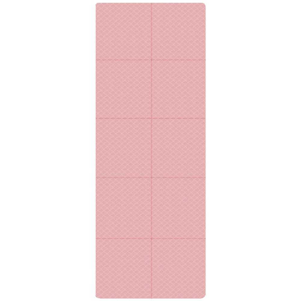 Foldable Yoga Mat Folding Fitness Exercise Mat Double Sided 4mm Thick Workout Mat Non-slip for Yoga Pilates Floor Workouts M260312