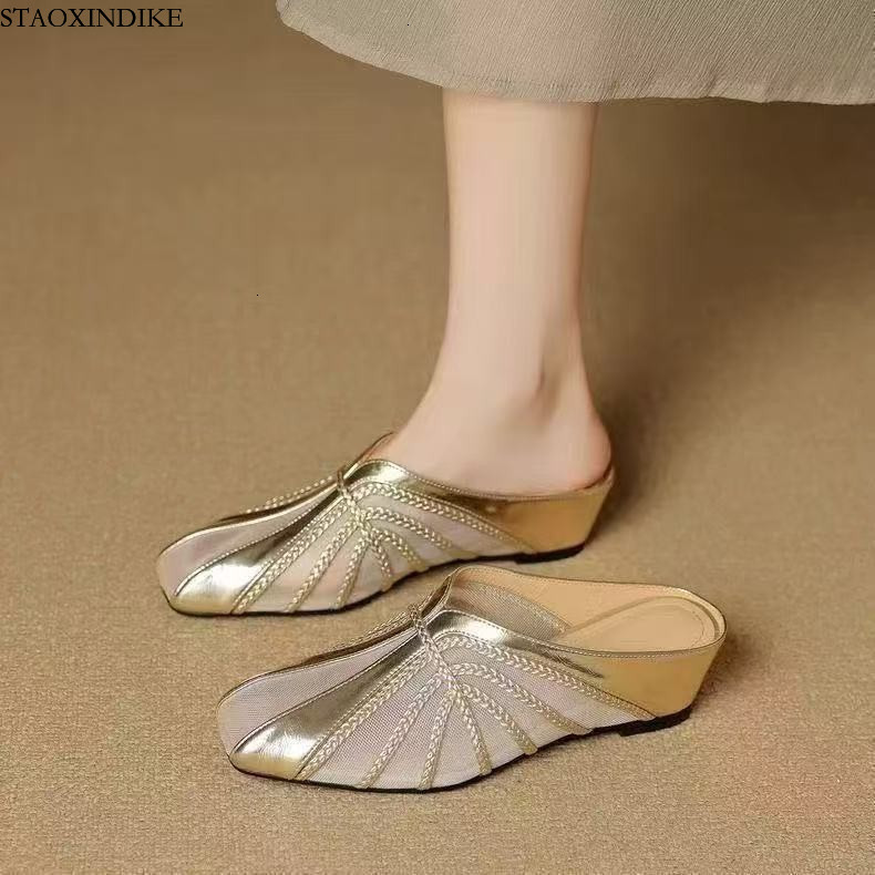 STAOXINDIKE the Beach Mid Kitten Heel Suede Red Blue Toe Closed Evening Narrow Luxury Heeled Shoes Pumps