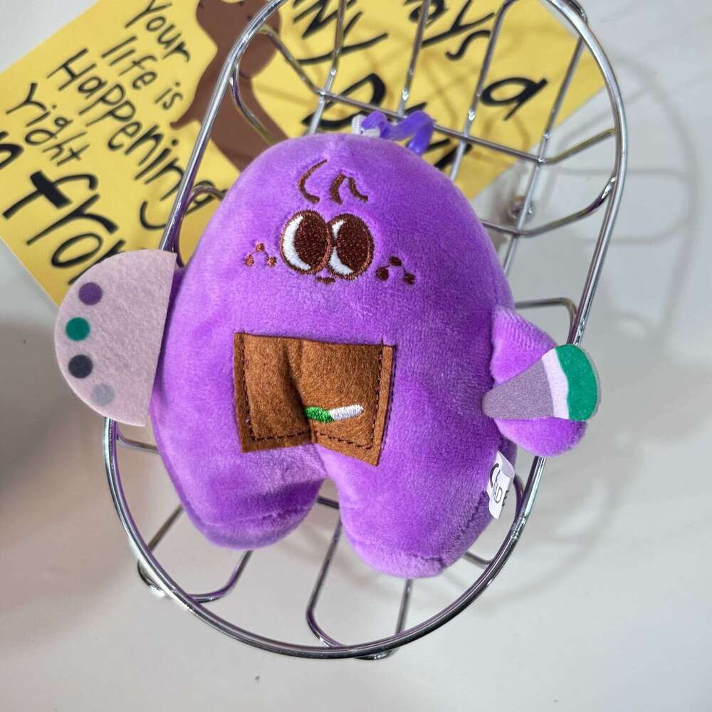 Mushroom Lotus Root Ginger Carrot Honey Jar Vegetable Pendant Plush Toy Doll Bag Trendy Hanging Decoration
