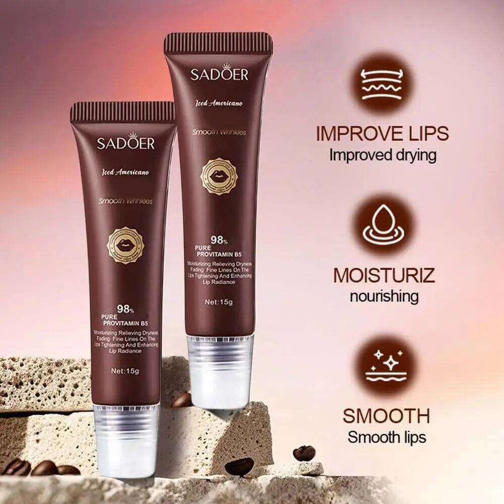 Iced Coffee Balm Caffeine-infused Moisturizing Balm, Ultra-Hydrating, Nourishing Lip Care, Soothes & Softens Dry Lips W260311