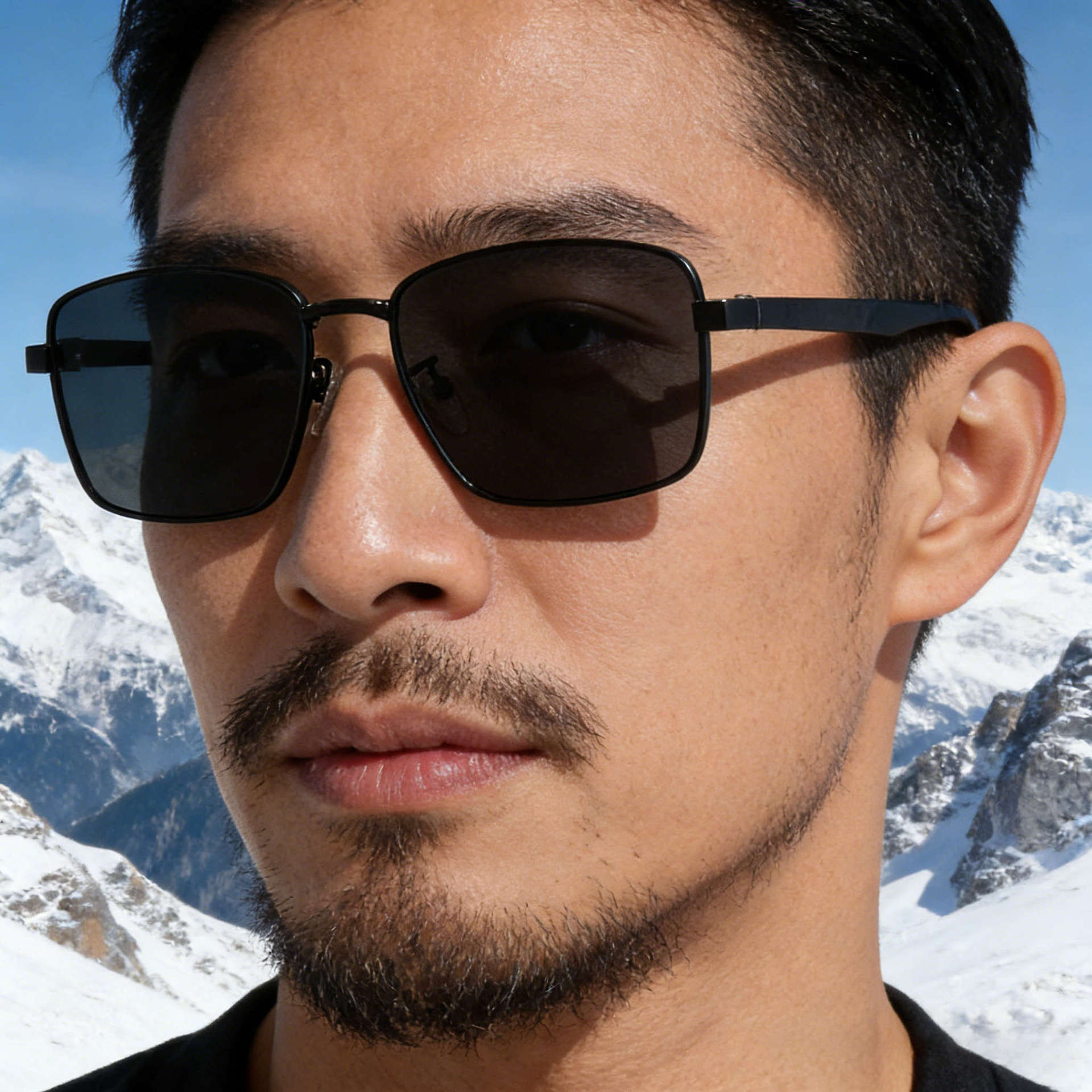 2026 New European American Fashion Square Small Frame Polarized Sunglasses Simple and Stylish Sun Protection Glasses for Men,