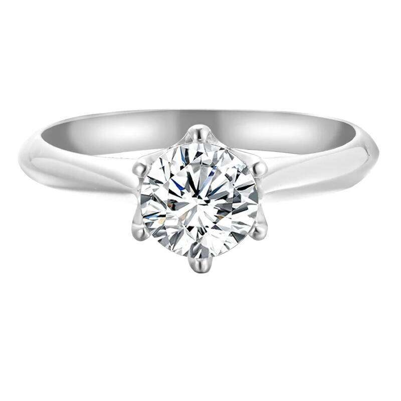 URMYLADY 925 Sterling Silver Real Moissanite Rings Wholesale H260312