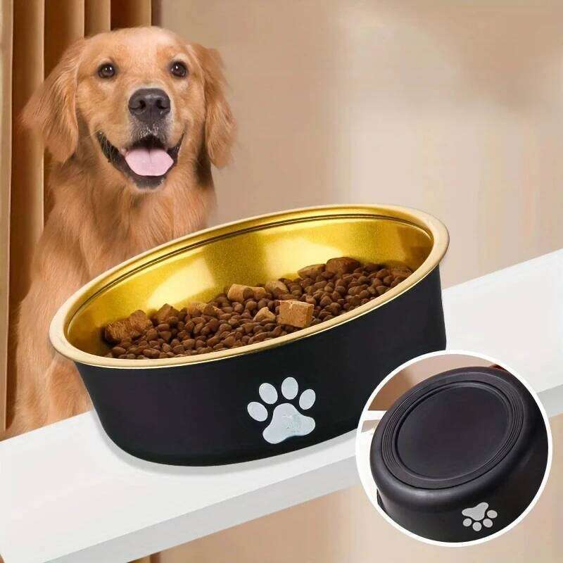 Anti-Slip Small Medium Large Feeding Bowls And Water Fountains Stainless Steel Feeders Pet Dog Accessories 26Y0312