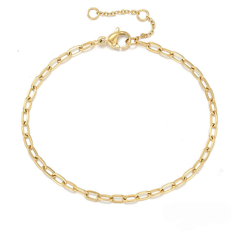 Women Jewelry Bracelets Charm Bracelets European American Style 18K Gold Plated Titanium Steel Daily All-Match Bracelet