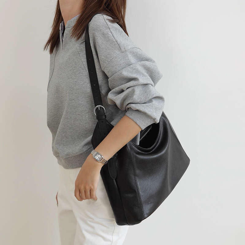 Luxury Totes Soft Leather Tote For Women Large Capacity Top Layer Cowhide Commuter Underarm Bag High End Genuine Relaxed Feel Single Shoulder Crossbod