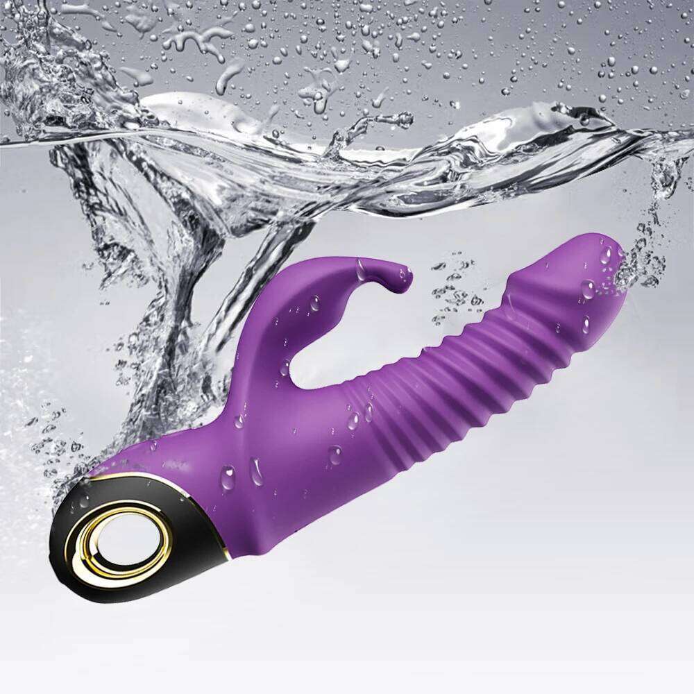 2022 Rabbit Thrusting Vibrator Automatic Telescopic G-Spot Clitoris Stimulator Female Masturbation Sex Toys For Women Adults Z260311