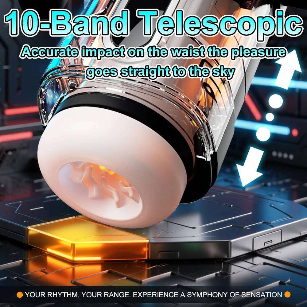 Electric Telescopic Sucking Vibration Sound Airplane Cup with Mobile Phone Holder For Male Masturbation Sex Toys Adult Products Z260312