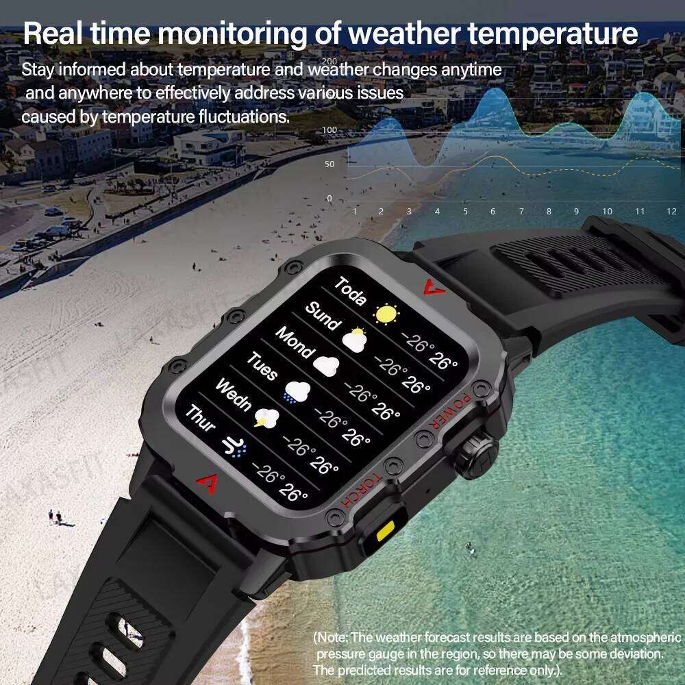 LAXASFIT Outdoor Sports Smart Watch Health Monitoring Voice Assistant Bluetooth Calling LED Flashlight 2025 NEW smartwatch