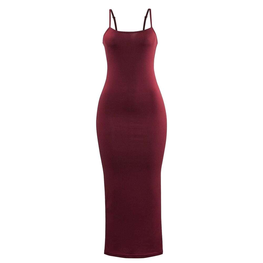 Summer White Sexy Dress Women Streetwear Sleeveless Backless Solid Spaghetti Strap Bodycon Casual Clubwear Elegant Party Dresses C260312