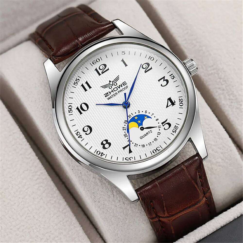Fashion 2025 New Couple's Simple Calendar Digital Quartz Watch Casual Black Leather Ladies Clock Dress Watches