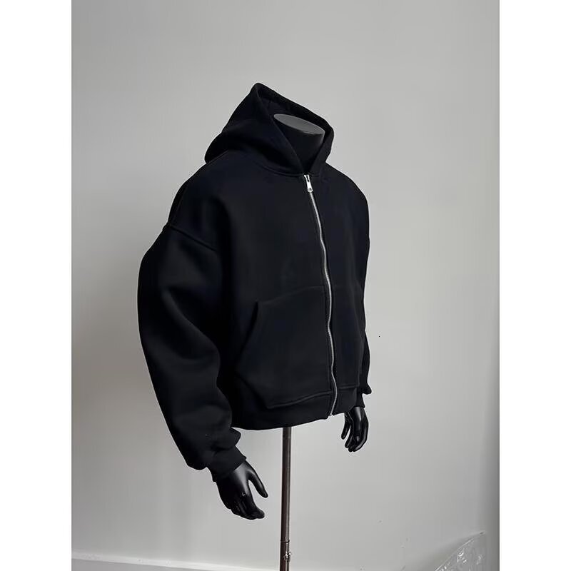 Spring Designer Hoodie New Trendy Brand Hooded Sweatshirt With Backpack Design On The Back Men's Black Zip-up Jacket Stylish For Men