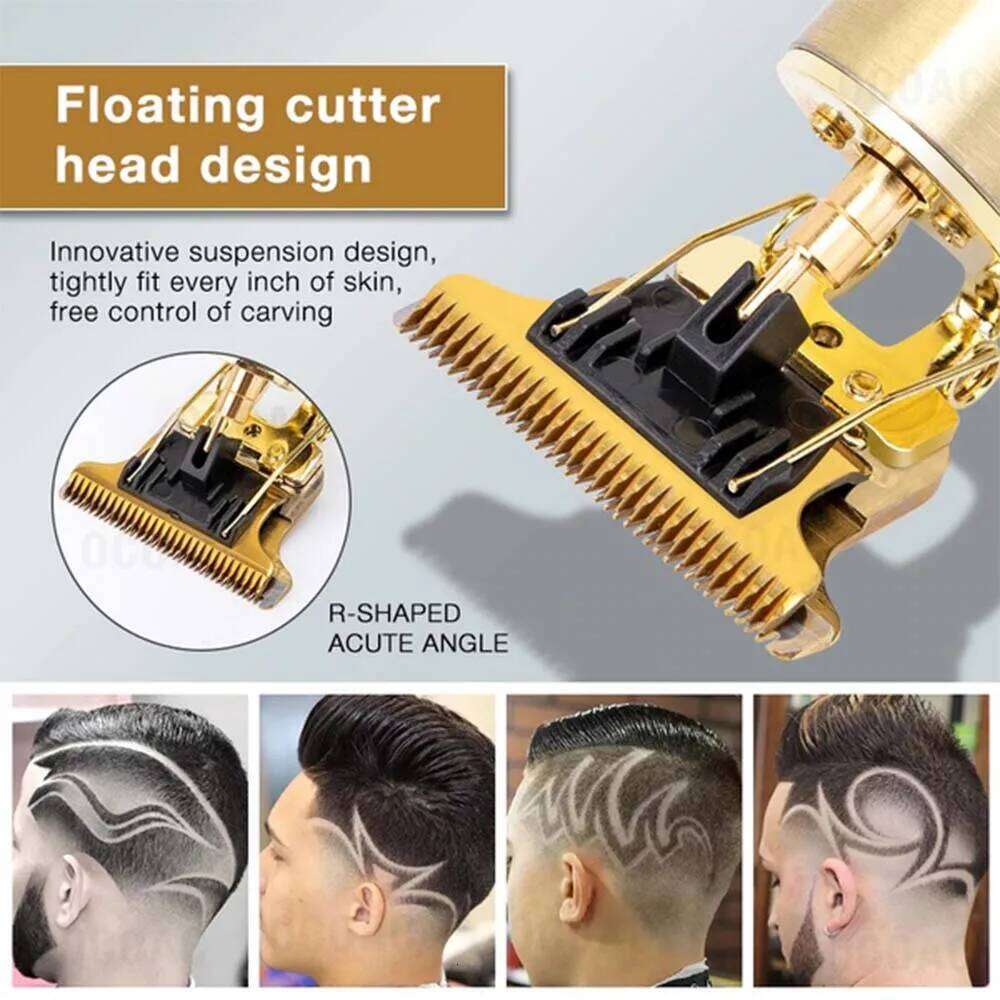 USB Rechargeable Electric Clipper, Cordless Set For Hair Cutting, Professional Shaver Trimmer Beard C260312
