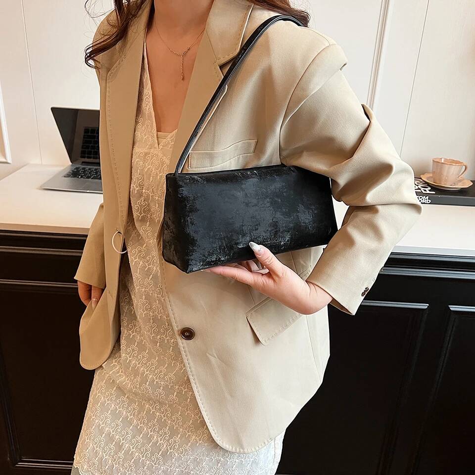 LEFTSIDE Women Small PU Leather Design Square Underarm Shoulder 2025 New Trendy Crossbody Bag Female Handbags and Purses