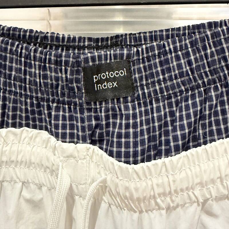 2026 New American High Street Fake Three-piece Design Men's Streetwear Protocol Index Pants