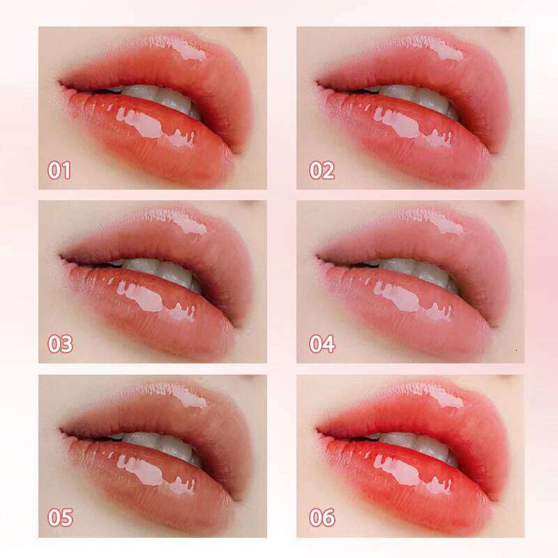 Water Mirror Gloss With Jojoba Oil Vitamin E, Hydrating & Nourishing Jelly Lip Glaze, Long-Lasting, Smudge-Free W260311