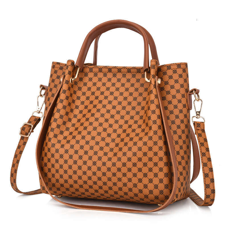 luxury fashion bags Retro Single Shoulder Handbag Four-Piece Set Mother-Daughter Women's Printed Crossbody Bag