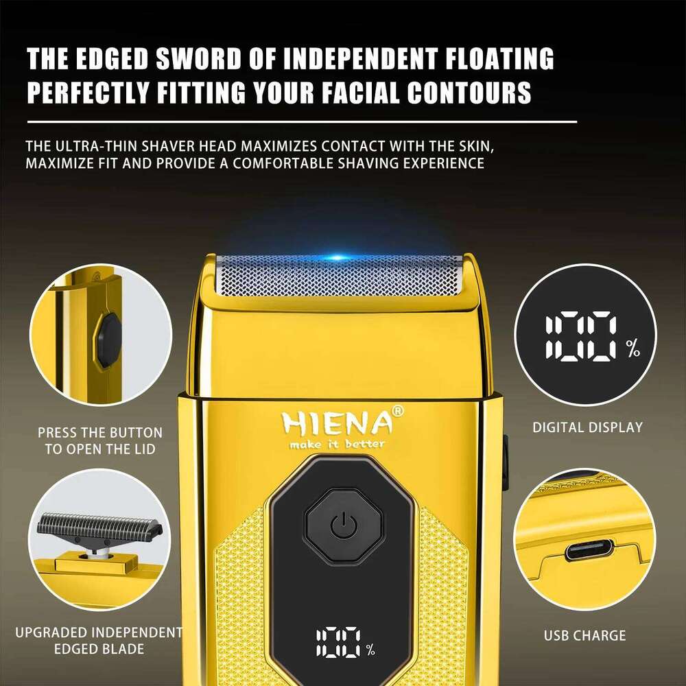 Shaver for Men Floating Blades Foil Shavers Beard Trimmer Portable Mini Electric Razor Cordless Head Shaving C260312