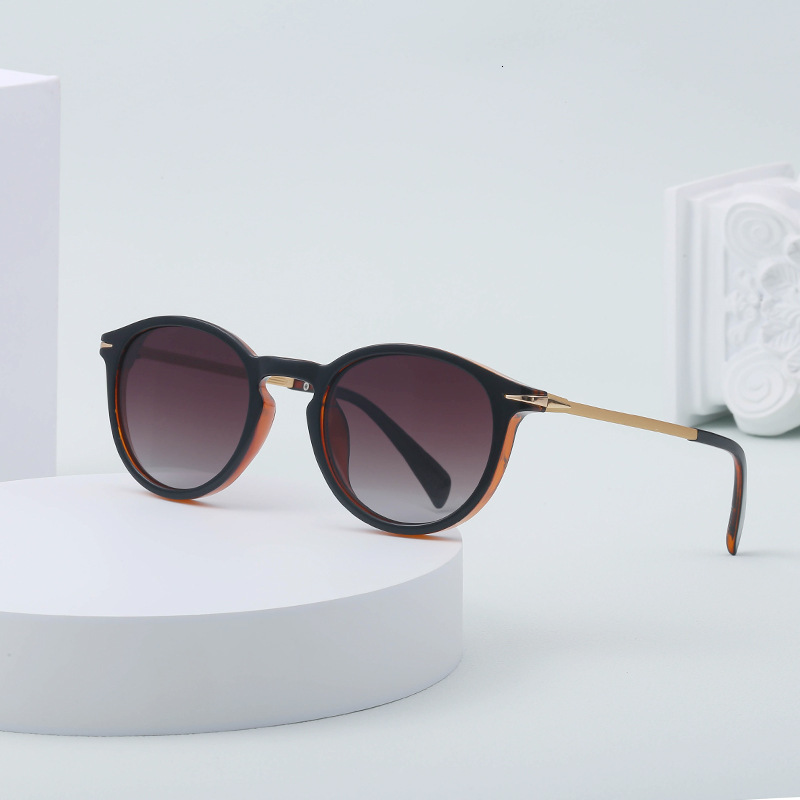 Retro Round Frame Polarized for Women Trendy Glasses Wholesale Sunglasses