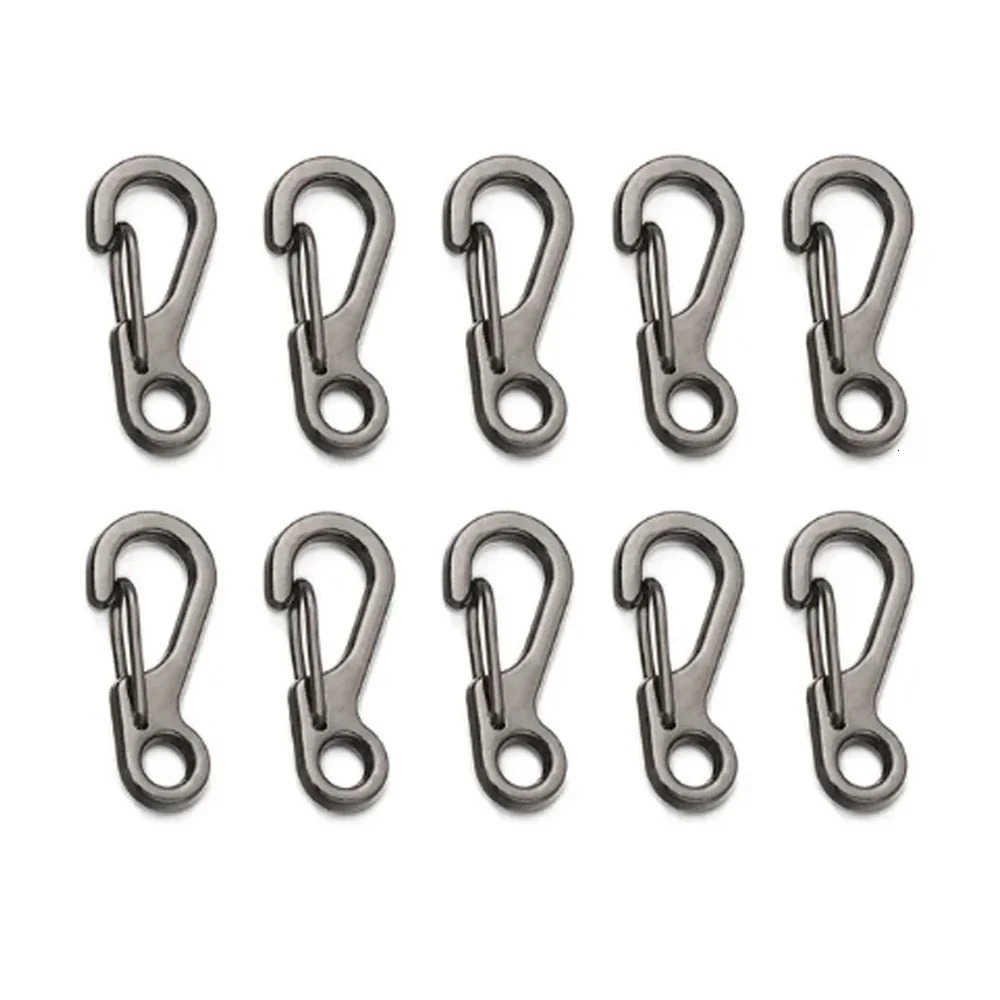 410Pcs Carabiner DRing Key Chain Spring Clips Mini Aluminium Alloy Hang Buckle Survival EDC Gear Outdoor Camping Keyring Tool 260228