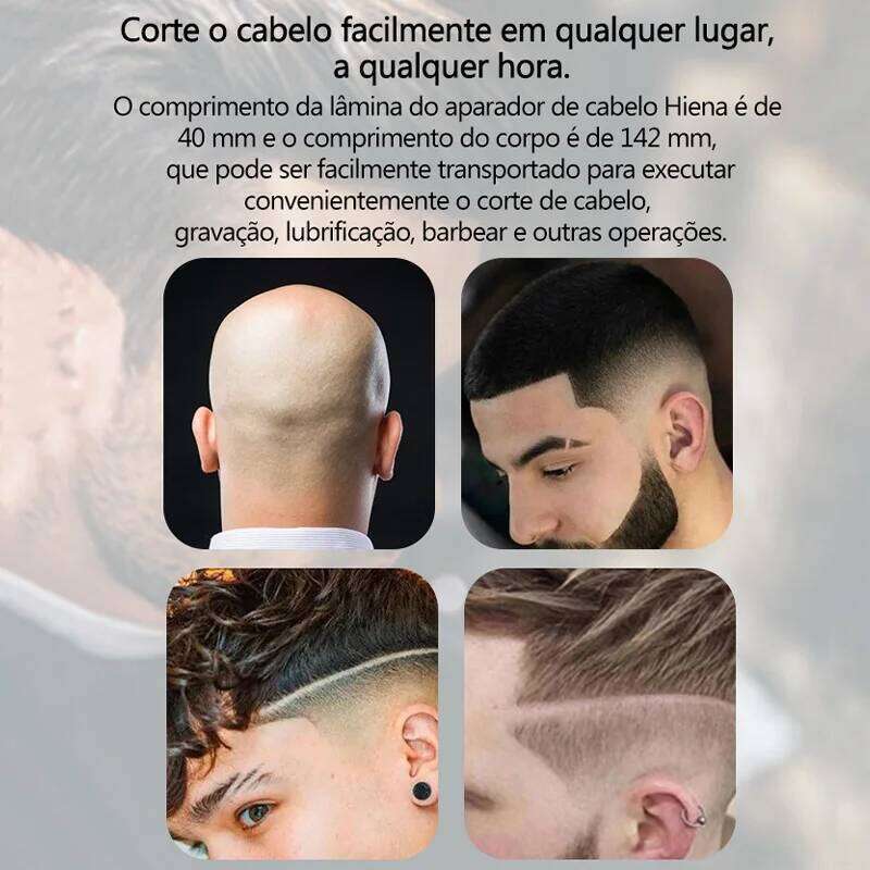 T9 Clipper USB Rechargeable Cordless Hair Cutting Machine Shaver Beard Trimmer Haircut Kit Electric Push Shear C260312