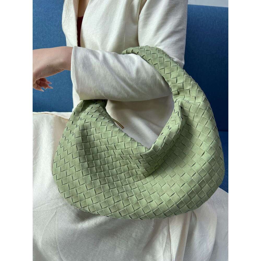 Spring new woven high-end stylish underarm bag for women, large dumpling bag, handbag