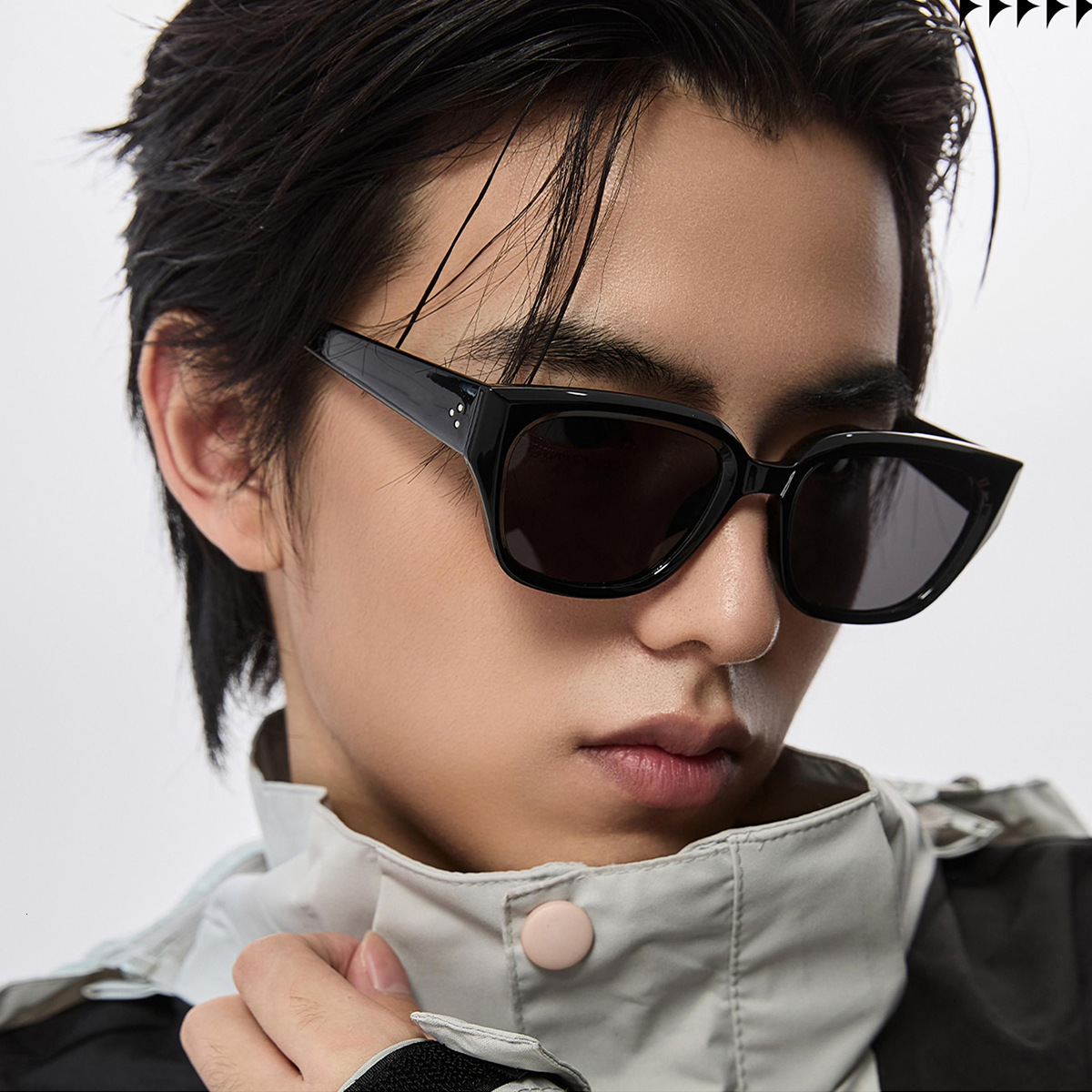 2026 New Fashion Cat-Eye Polarized Sunglasses for Men, Personalized Outdoor Sun Protection Glasses, Men's Wholesale