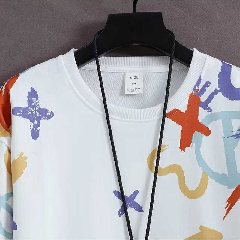 New Spring Collection Mens Sweatshirt Japanese Cartoon Graphic Hoodie Plus Size Top Loose Fit Fashion Mens Clothing M260312