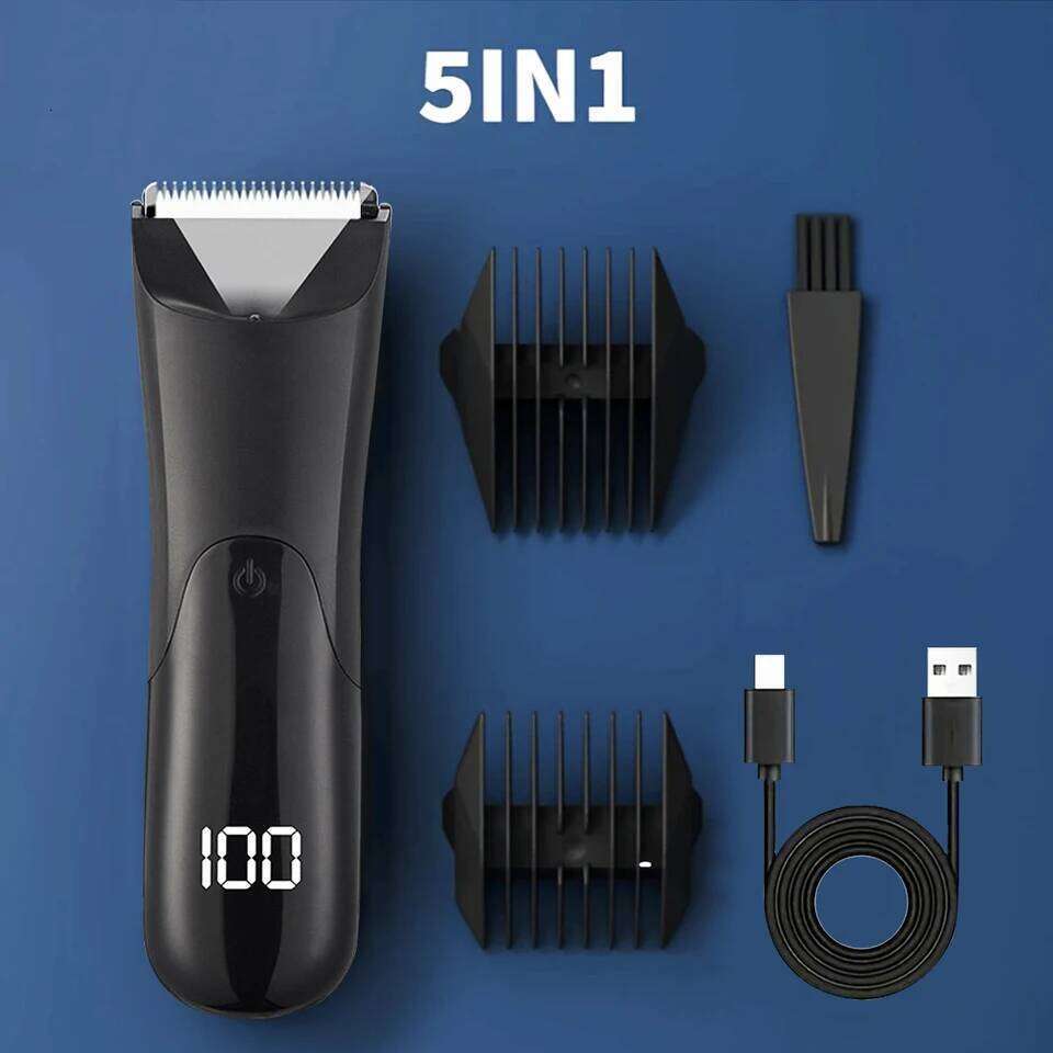 Body Electric Razor, Pubic and Underarm Private Hair Trimmer, Ceramic Blade Men's Grooming Kit C260312