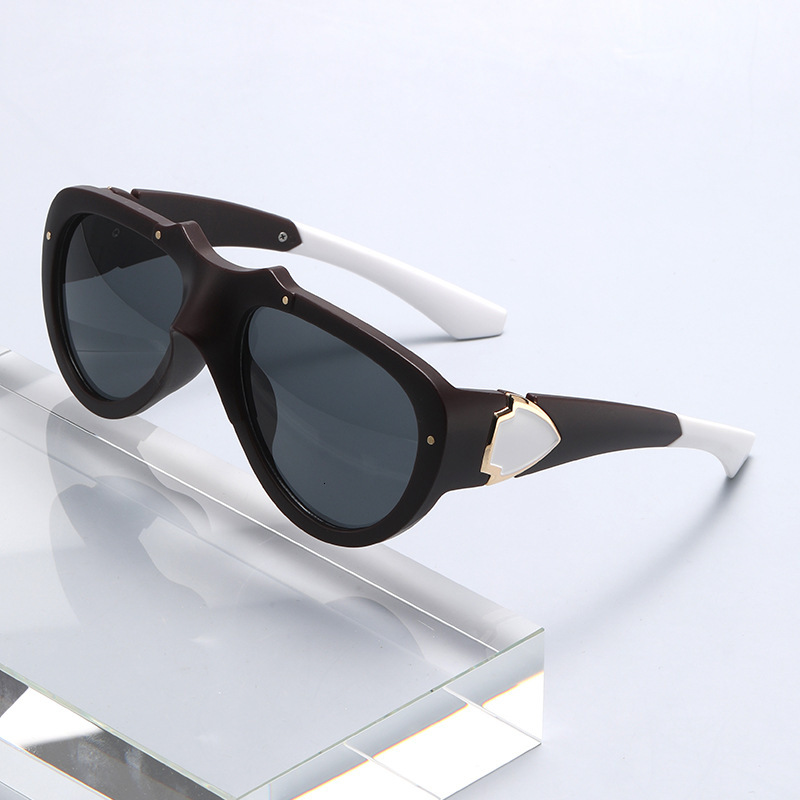 New Fashion Personality Large Frame Unisex Street Style Sunglasses UV Protection Glasses