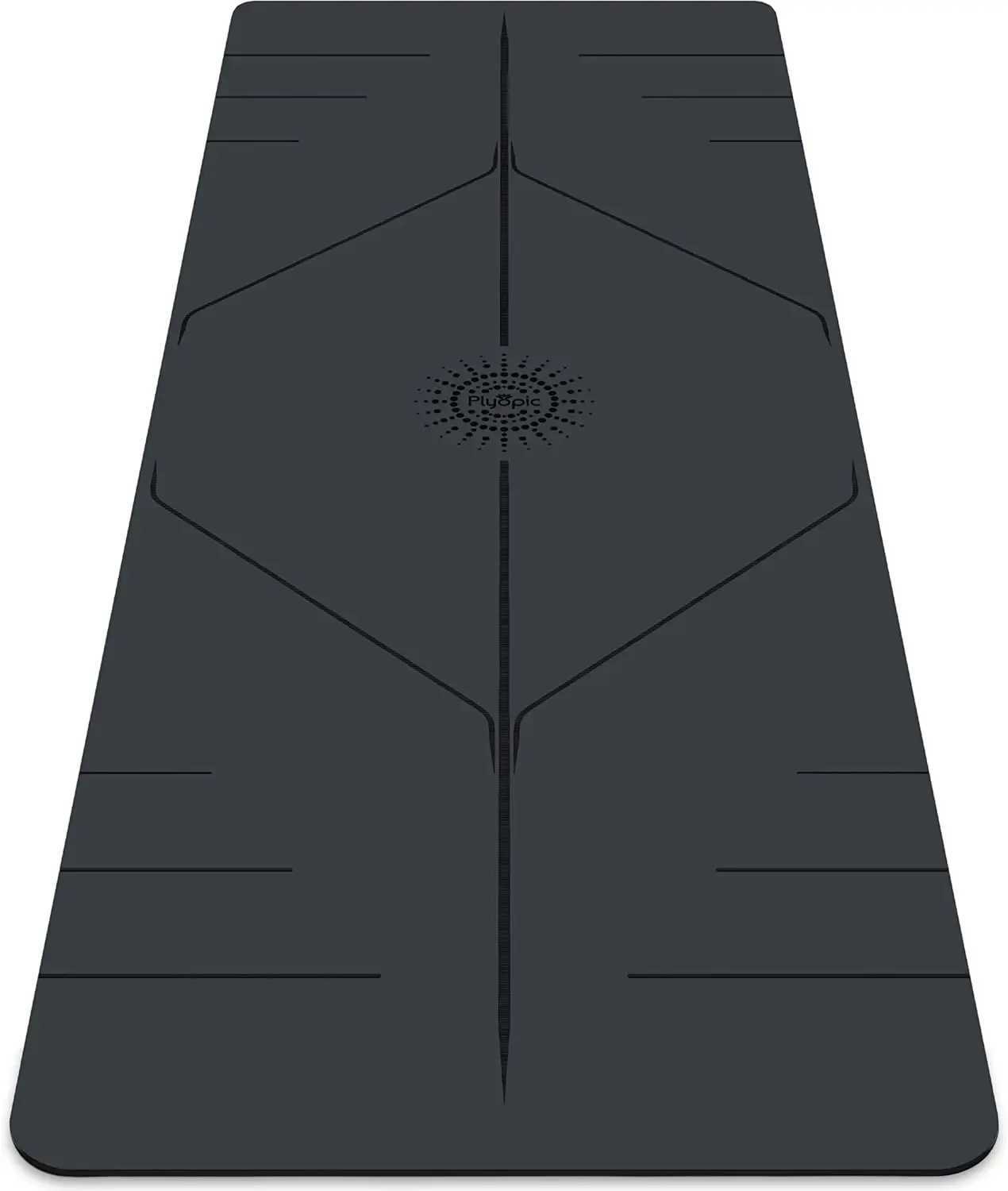 Ultra-Grip Yoga Mat - ExtrEMe Non-Slip for Dry Wet Use Alignment Lines Sweat Resistant for Yoga Pilates Workouts M260312