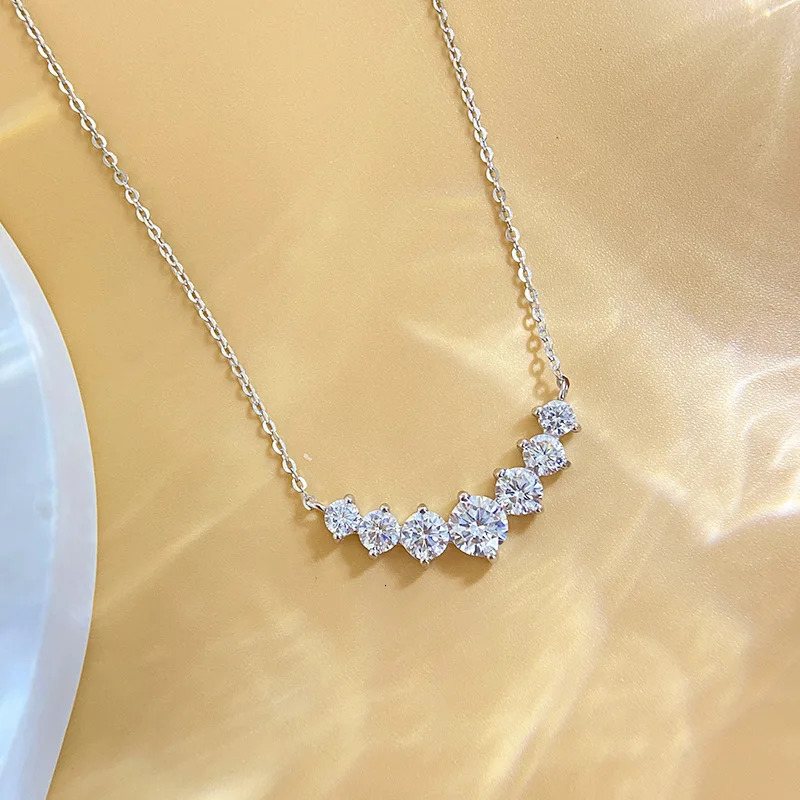 925 Sterling Silver Necklace Pendant for Women Wedding Jewelry Fine Accessories Fashion Party Gifts 260311
