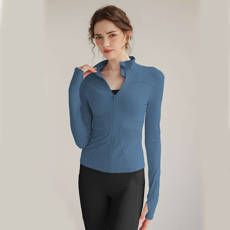 autumn and winter yoga clothing for women, zippered long-sleeve Pilates Designer running professional quick-dry sports fitness top