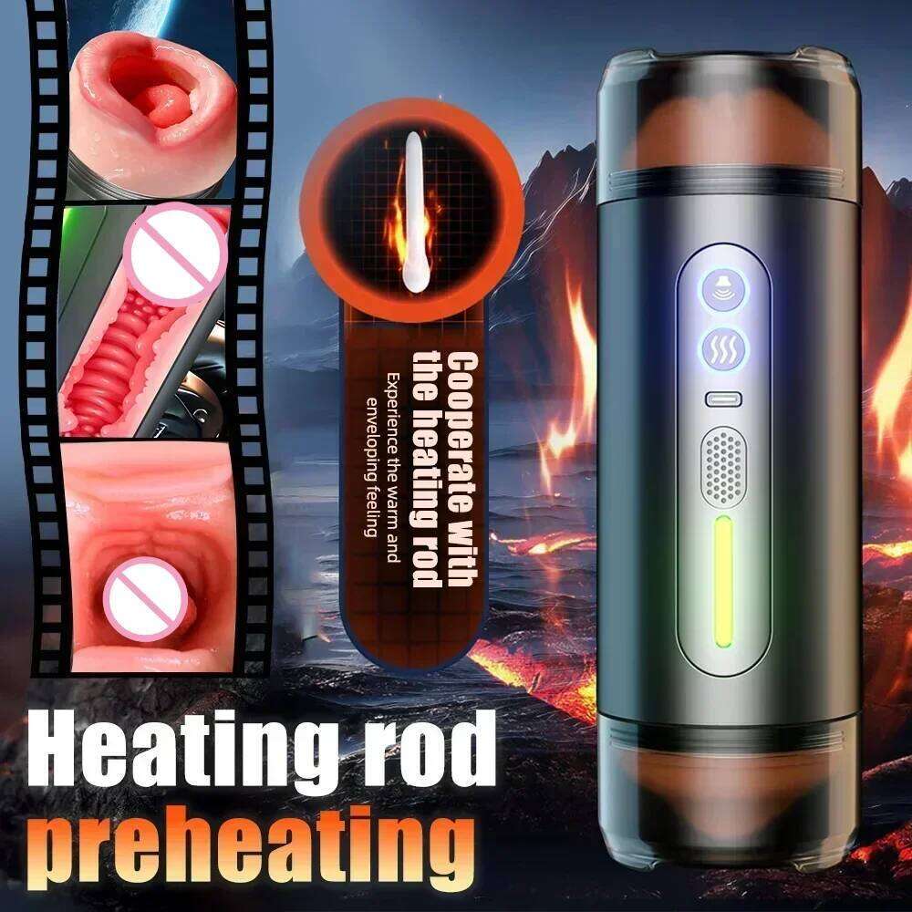 Male Masturbator Toys Automatic Sucking Masturbation Cup For Men Deep Throat Oral Vagina Suction Blowjob Vibrating Sex Machine Z260312