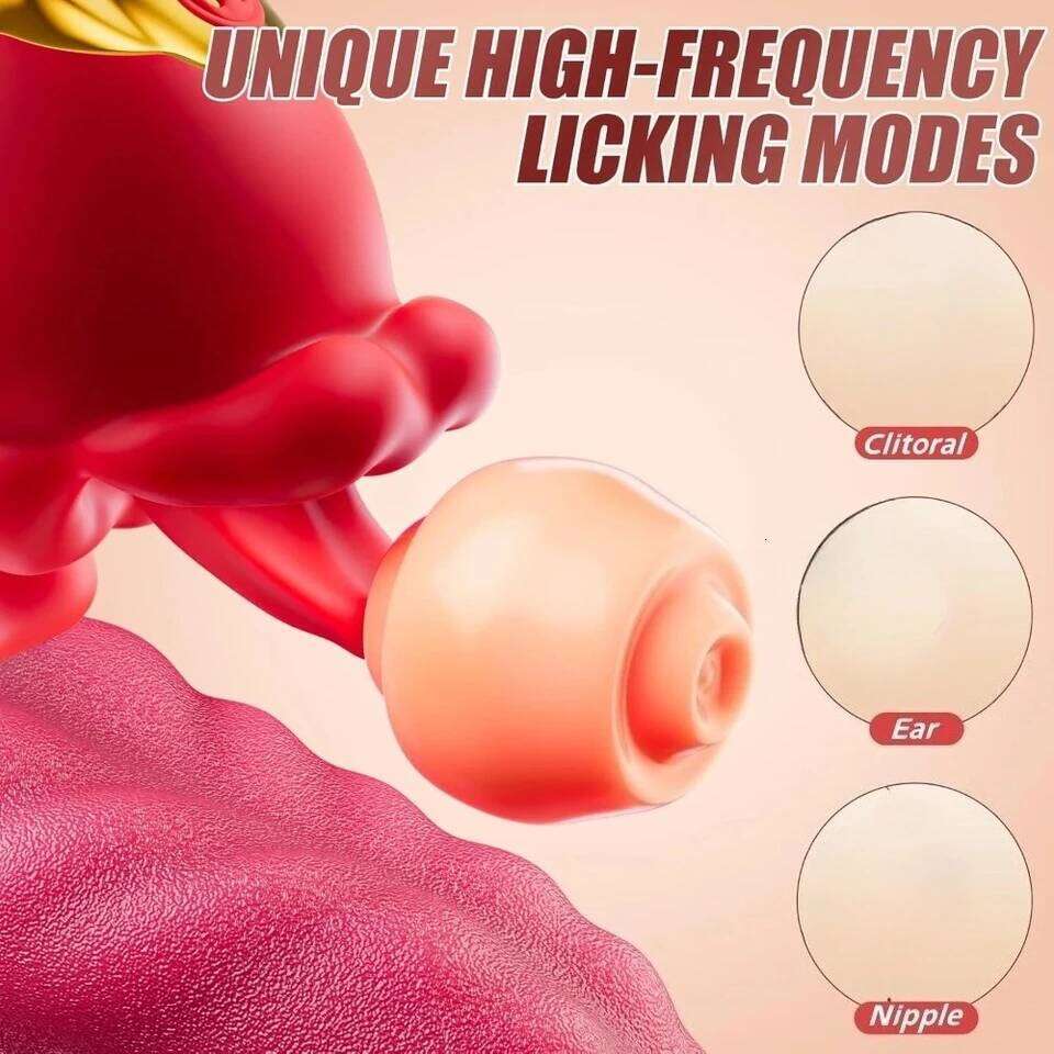 Adult Sex Toys for Women 4in1 Vibrator with Tongue Thrusting Dildos G Spot Dildo 10 Clitoral Licking Modes Female Masturbation Z260312