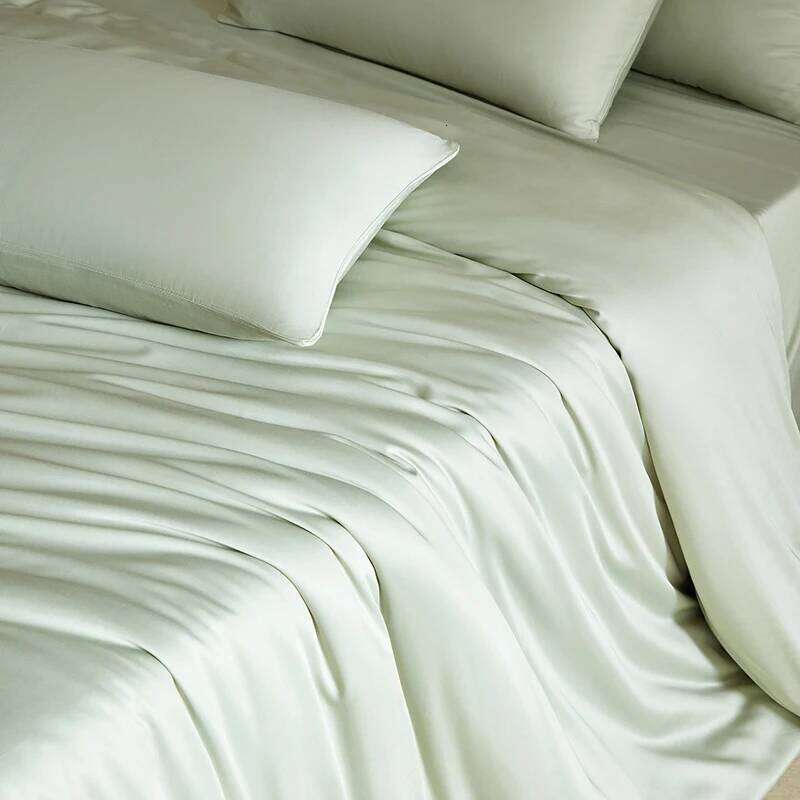 Mulberry Bedding Set with Duvet Cover Bedsheet Pillowcase 100% Silk Single Double King Queen Size Bed Sheet Sets H260312