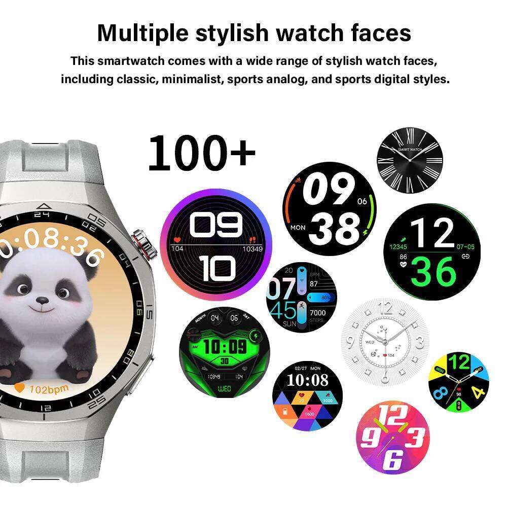 LAXASFIT Business Smartwatch Bluetooth Calling DIY Faces Message Notifications Sedentary Reminders 2026 New Smart Watch