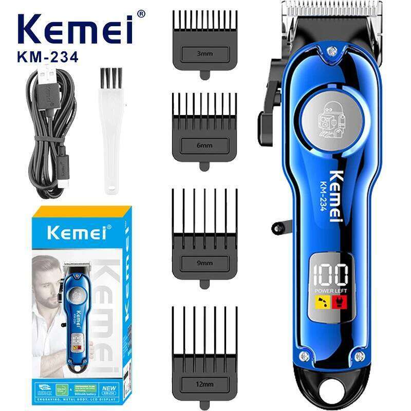 Kemei KM-234 professional cordless men's electric shaver hair clipper C260312