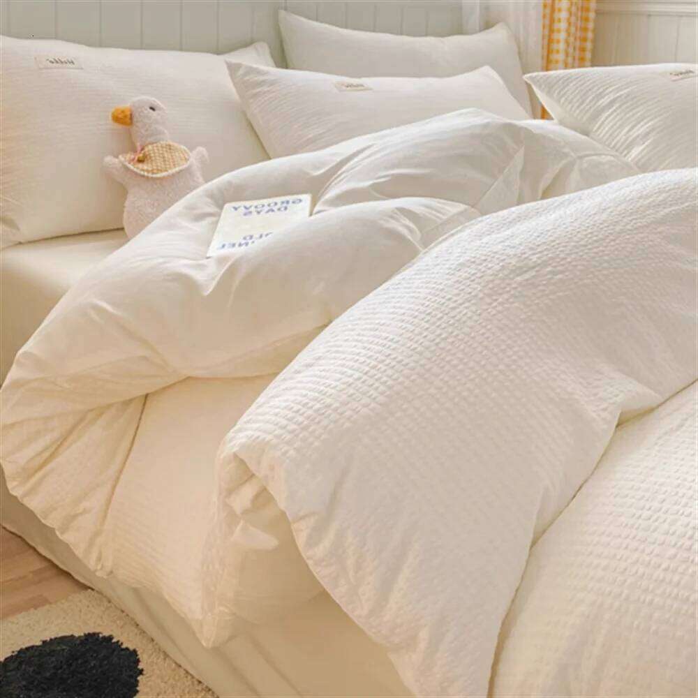 Huafu Ge Washed Four Piece Set, Non All Pure Cotton Bedding, Bed Sheets, Duvet Covers, Bedding Products H260312