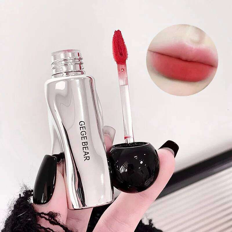 GegeBear Lightweight Cloudy Nude Velvet Lip Mud - Matte Glossy Long-Lasting Highly Pigmented Korean makeup W260311