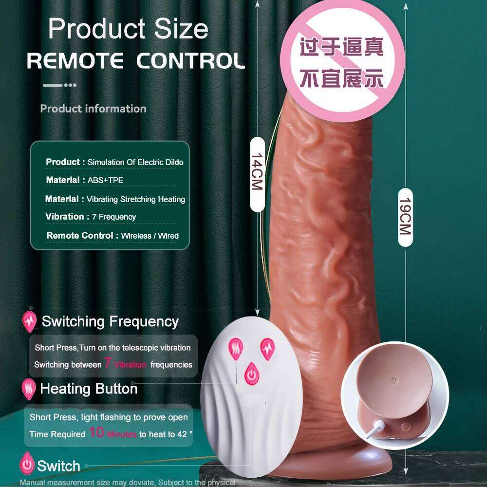 Thrusting Rotation Remote Control Dildo Vibrator for Women Realistic Penis Gay Suction Cup Masturbator Couple Adult Sex Toys 18 Z260312