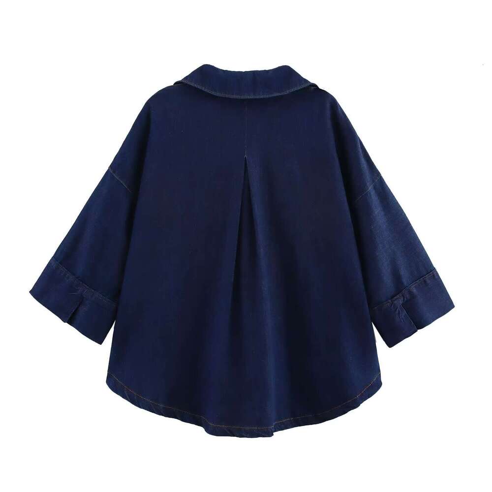 Women S Clothing Spring New Style Wide Sleeve Denim Shirt High Waisted Jeans