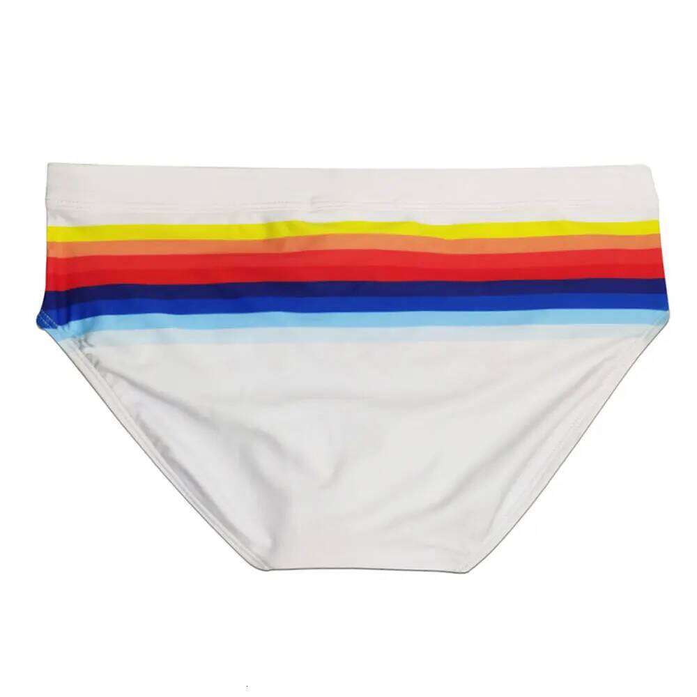 Men Striped Swim Briefs Swimwear Sexy Male Swimming Trunks Beach Short Surfing Summer Swimsuit Bikini Pants Baador Corto Hombre Z260312