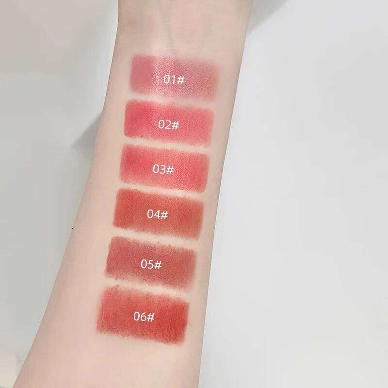 7 PCS Mud Set Kawaii Capybaras Velvet Nude Lipstick Matte Texture Silky Easy to Color Long-lasting Lip Glaze Makeup W260311