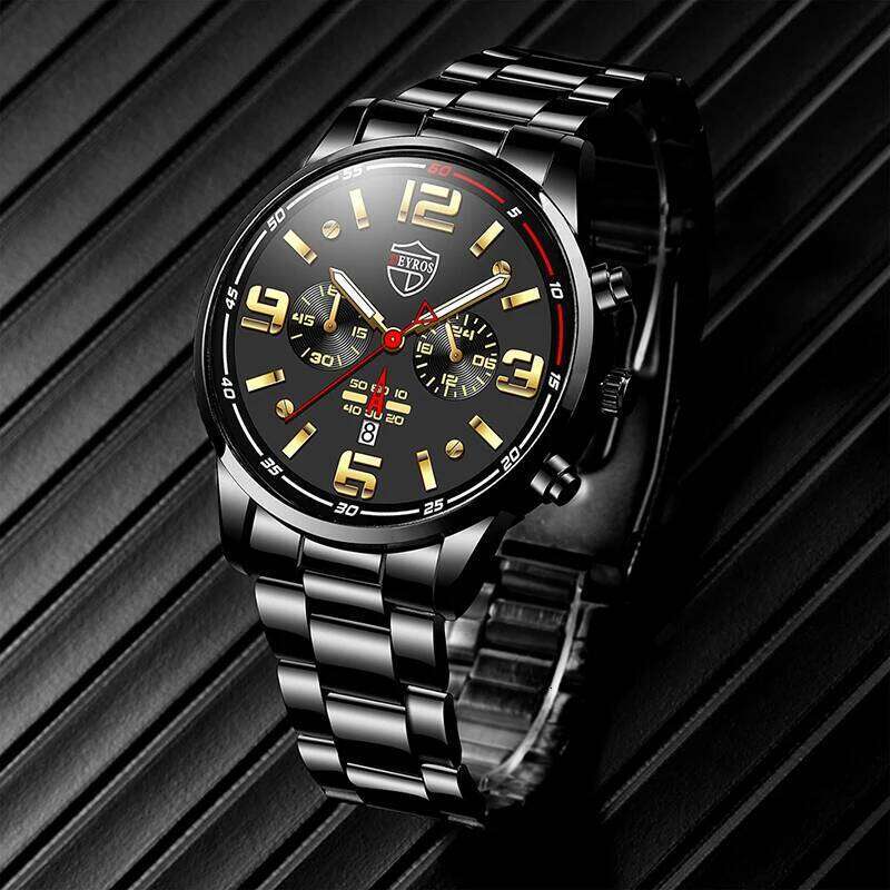 Watches for Business Luxury Stainless Steel Quartz Wristwatch Fashion Men Sports Bracelet Luminous Clock Watch reloj hombre