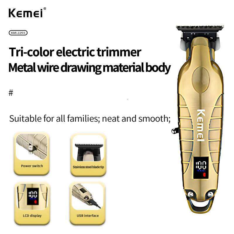 Kemei KM-2293 Cutting Machine Professional Rechargeable Barber Clippers Electric Hair Trimmers Cordless for Men C260312